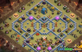 Coc Town Hall 12 Basislayouts: Karten & Links für alle Typen #16223