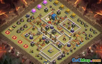 Radnice COC 12 Základní rozložení: Mapy a odkazy pro vaši vesnici #13521