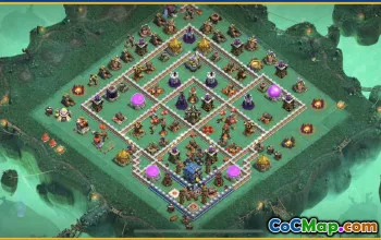 CoC Town Hall 12 Base Layouts & Maps | Trophy & Farming Guides #27489