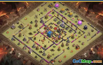 CoC Town Hall 12 Base Layouts & Maps | Trophy & War Defense #30273