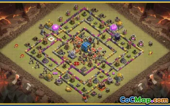 CoC Town Hall 12 Base Layouts & Maps | Trophy & War Defense #30440