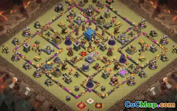 CoC Town Hall 12 Base Layouts & Maps | Trophy & War Defense #32579