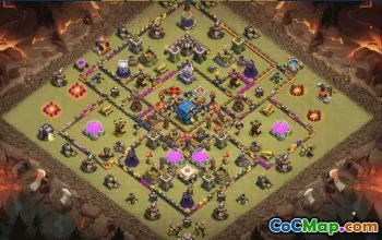 CoC Town Hall 12 Base Layouts & Maps | Trophy, War, Farming #31614