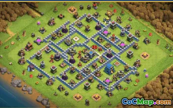 CoC Town Hall 12 Base Layouts & Maps | Trophy, War, Home Village #29482