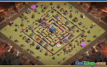 CoC Town Hall 12 Base Layouts & Maps - Trophy, War & Home Village #29940