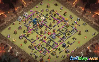 CoC Town Hall 12 Base Layouts & Maps | Trophy, War & Home Village #30815