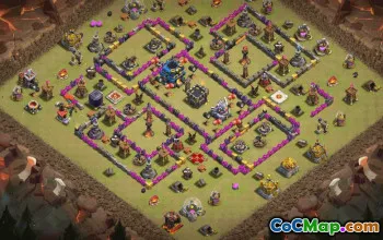 CoC Town Hall 12 Base Layouts & Maps | Trophy, War & Home Village #31044