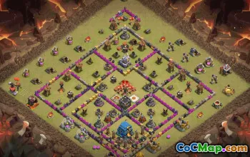 CoC Town Hall 12 Base Layouts & Maps | Trophy, War, Home Village #31258