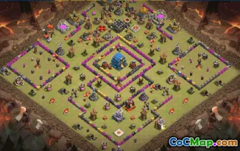 CoC Town Hall 12 Base Layouts & Maps | Trophy, War, Home Village #31263