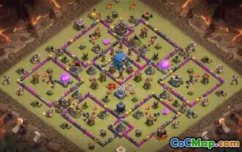 CoC Town Hall 12 Base Layouts & Maps | Trophy, War, Home Village #31701
