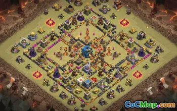 CoC Town Hall 12 Base Layouts & Maps | Trophy, War & Home Village #33957