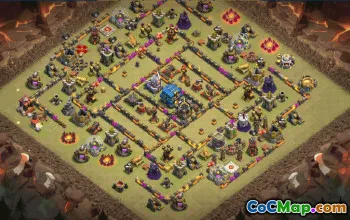 CoC Town Hall 12 Base Layouts & Maps | Trophy, War & Village #31166