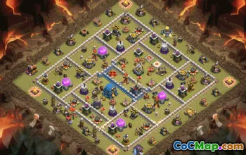CoC Town Hall 12 Base Layouts & Maps | War, Farming, Trophy #29986
