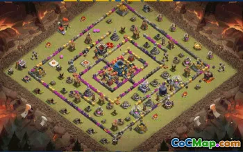 CoC Town Hall 12 Base Layouts & Maps | War & Trophy Defense #30764