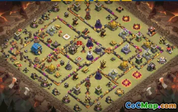 CoC Town Hall 12 Base Layouts & Maps | War & Trophy Defense #31405