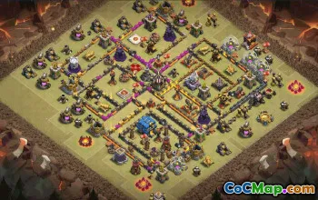 CoC Town Hall 12 Base Layouts & Maps | War & Trophy Defense #31497