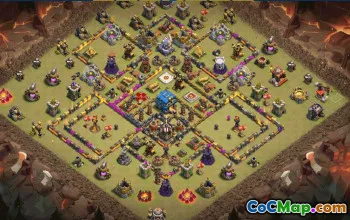 CoC Town Hall 12 Base Layouts & Maps | War & Trophy Defense #31498