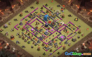 CoC Town Hall 12 Base Layouts & Maps | War & Trophy Defense #31800