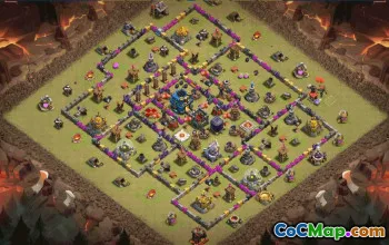 CoC Town Hall 12 Base Layouts & Maps | War & Trophy Designs #30884
