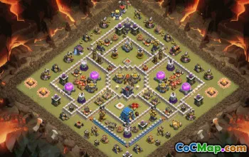 CoC Town Hall 12 Base Layouts & Maps | War, Trophy, Farming #29984