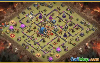 CoC Town Hall 12 Base Layouts & Maps | War, Trophy & Home Village #28372