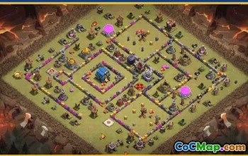 CoC Town Hall 12 Base Layouts & Maps | War, Trophy, Home Village #30009