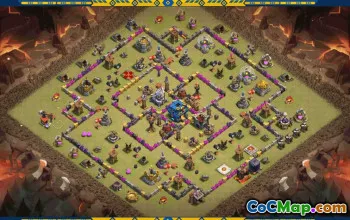 CoC Town Hall 12 Base Layouts & Maps | War, Trophy & Home Village #30561