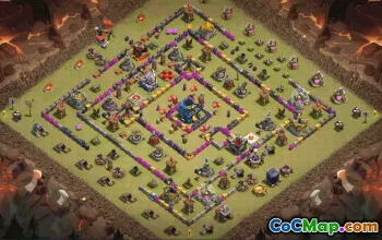 CoC Town Hall 12 Base Layouts & Maps | War, Trophy, Home Village #30720
