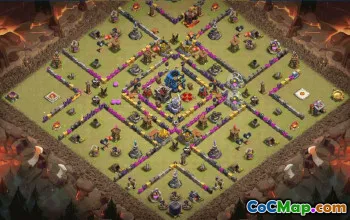CoC Town Hall 12 Base Layouts & Maps | War, Trophy & Home Village #30763