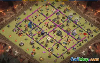 CoC Town Hall 12 Base Layouts & Maps | War, Trophy, Home Village #31041