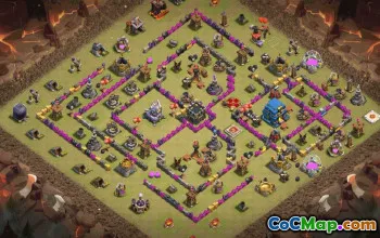 CoC Town Hall 12 Base Layouts & Maps | War, Trophy, Home Village #31174
