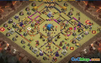 CoC Town Hall 12 Base Layouts & Maps | War, Trophy, Home Village #31402