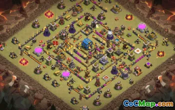 CoC Town Hall 12 Base Layouts & Maps | War, Trophy, Home Village #31618