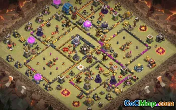 CoC Town Hall 12 Base Layouts & Maps | War, Trophy, Home Village #32202