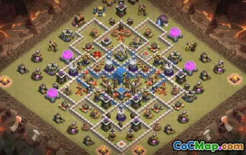 CoC Town Hall 12 Base Layouts & Maps | War, Trophy & Home Village #33360