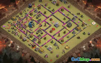 CoC Town Hall 12 Base Layouts & Troops | War & Trophy Maps #31043