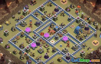 CoC Town Hall 12 Base Layouts: Trophy, War & Farming Maps #17373
