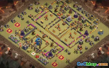 CoC Town Hall 12 Base Layouts & War Map Links #33702