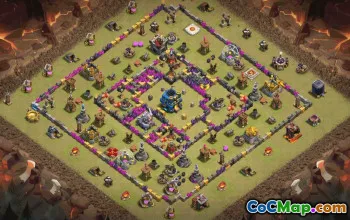 CoC Town Hall 12 Base Layouts & War Maps | Copy & Download #30812