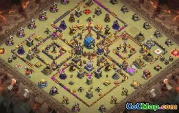 CoC Town Hall 12 Base Layouts & War Maps | Copy & Download #32574