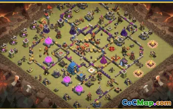 CoC Town Hall 12 Base Layouts & War Maps | Free Download #28194