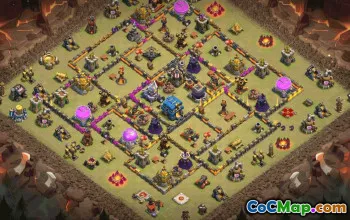 CoC Town Hall 12 Base Layouts & War Maps | Home, Trophy, War #32199