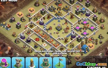 COC市政厅12基本布局：战争地图和家乡＃12476