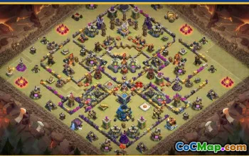 CoC Town Hall 12 Base Layouts & War Maps | Home Village, Link #27491