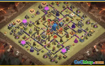 CoC Town Hall 12 Base Layouts & War Maps | Home Village Templates #28198