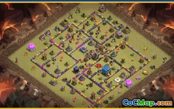 CoC Town Hall 12 Base Layouts & War Maps | Home Village, Trophy Bases #30035