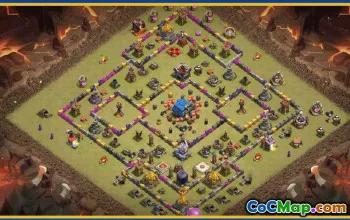 CoC Town Hall 12 Base Layouts | War, Trophy & Defense Maps #30198