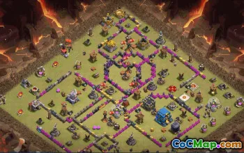 CoC Town Hall 12 Base Layouts | War, Trophy & Hero Maps #31259