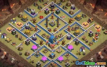 COC市政厅12基础布局：战争，奖杯和家居地图＃10464