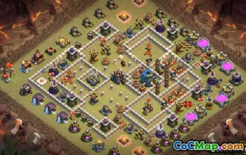 Coc Town Hall 12 Układy podstawowe: Wojna, trofeum i mapy domowe #14330